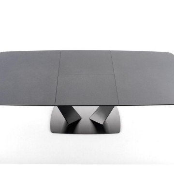 Фото5.Розкладний стіл FANGOR 160 (220) x90 Halmar темно-сірий